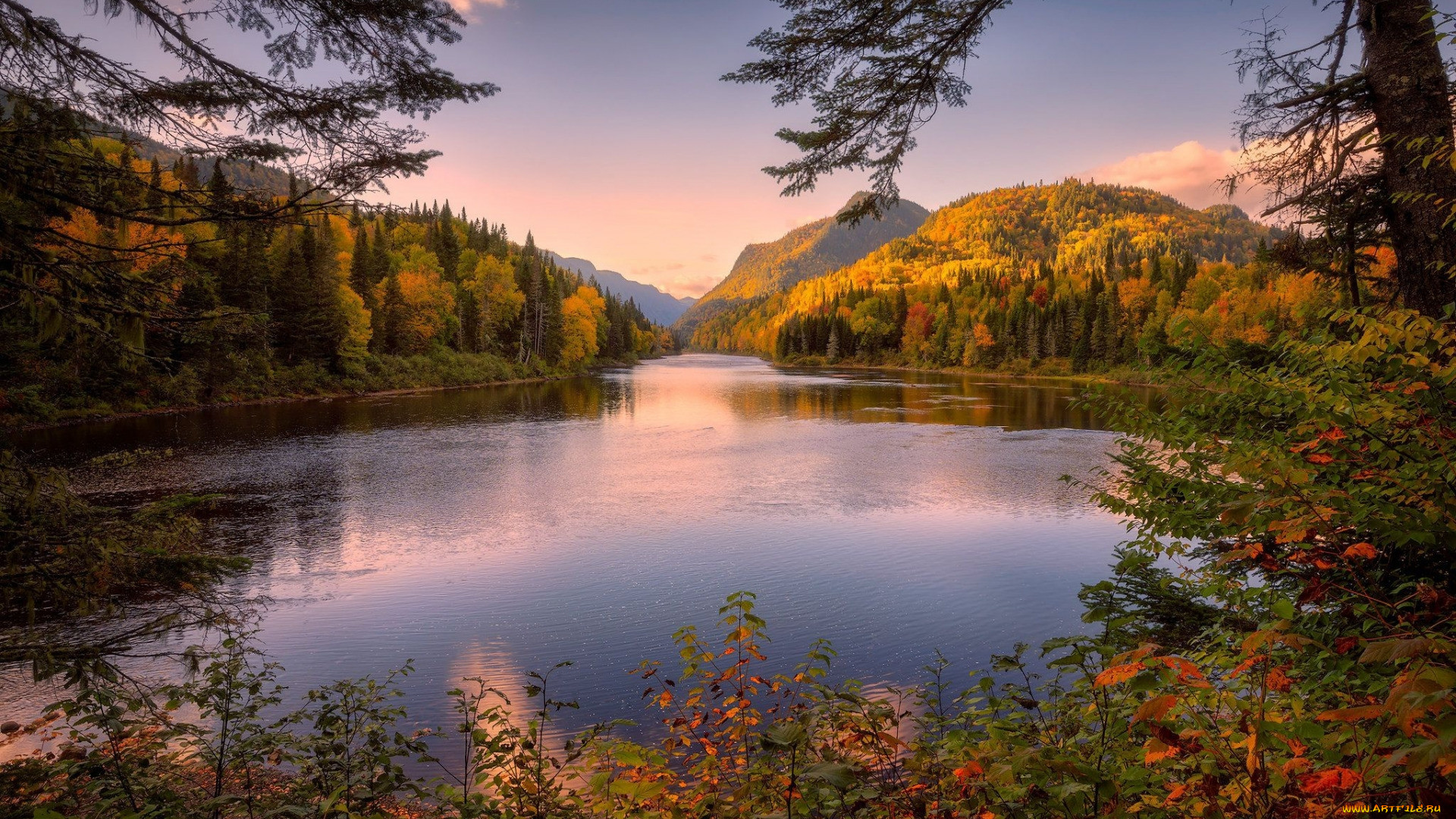 malbaie river, laurentian mountains, quebec, , , , malbaie, river, laurentian, mountains